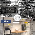 Heavy Duty Ladder Hooks for Garage Storage - 2 Pack