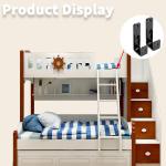 Heavy Duty Black Metal Bunk Bed Ladder Hooks