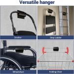 Heavy Duty Ladder Hooks for Garage Storage - 2 Pack