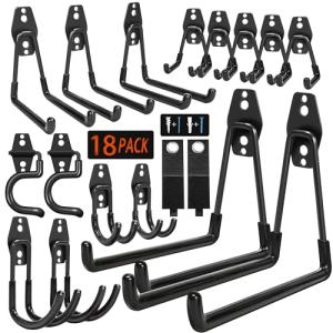 Heavy Duty Garage Hooks for Tools and Bikes