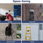 Heavy Duty Ladder Hooks for Garage Storage - 2 Pack