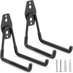 Heavy Duty Garage Hooks for Ladder Storage 2 Pack