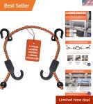 Adjustable 25 Inch Ladder Stabilizer with Bungee Hook