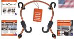 Adjustable 25 Inch Ladder Stabilizer with Bungee Hook
