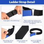 Adjustable Ladder Rack Tie Down Straps - 4 Pack