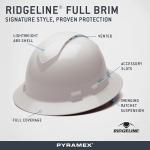 Pyramex Vented Hard Hat with 4-Point Suspension