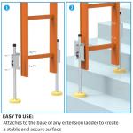 Adjustable Ladder Stabilizer with Anti-Slip Feet