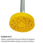 Adjustable Ladder Stabilizer with Anti-Slip Feet