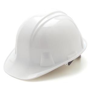 Pyramex White Hard Hat with 4-Point Suspension