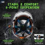 Reflective Vented Hard Hat for Construction Safety