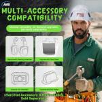 Reflective Vented Hard Hat for Construction Safety