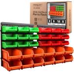 30PCS Wall Mount Storage Bins for Tools