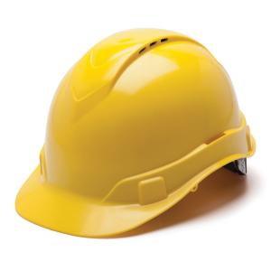 Pyramex Ridgeline Vented Hard Hat - Hi-Vis Lime