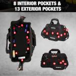 Wide Mouth Tool Storage Bag with Waterproof Base