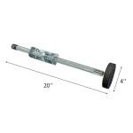 Adjustable Ladder Stabilizer with Rubber Feet – Orange