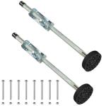 Adjustable Ladder Stabilizer with Rubber Feet – Orange