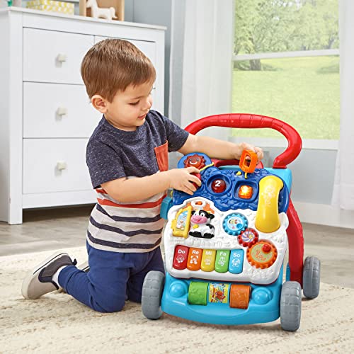 VTech Sit-To-Stand Learning Walker, Blue (Easy Packaging)