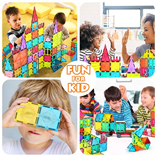 Magnetic Tile Building Set for Toddlers and Kids