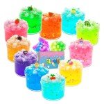 15-Pack Soft Non-Sticky Jelly Cube Slime Set