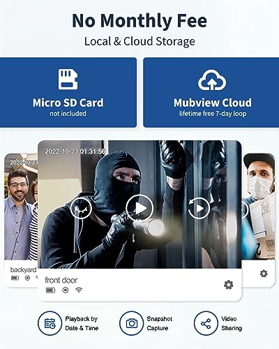 MUBVIEW Wireless Video Doorbell with Voice Changer
