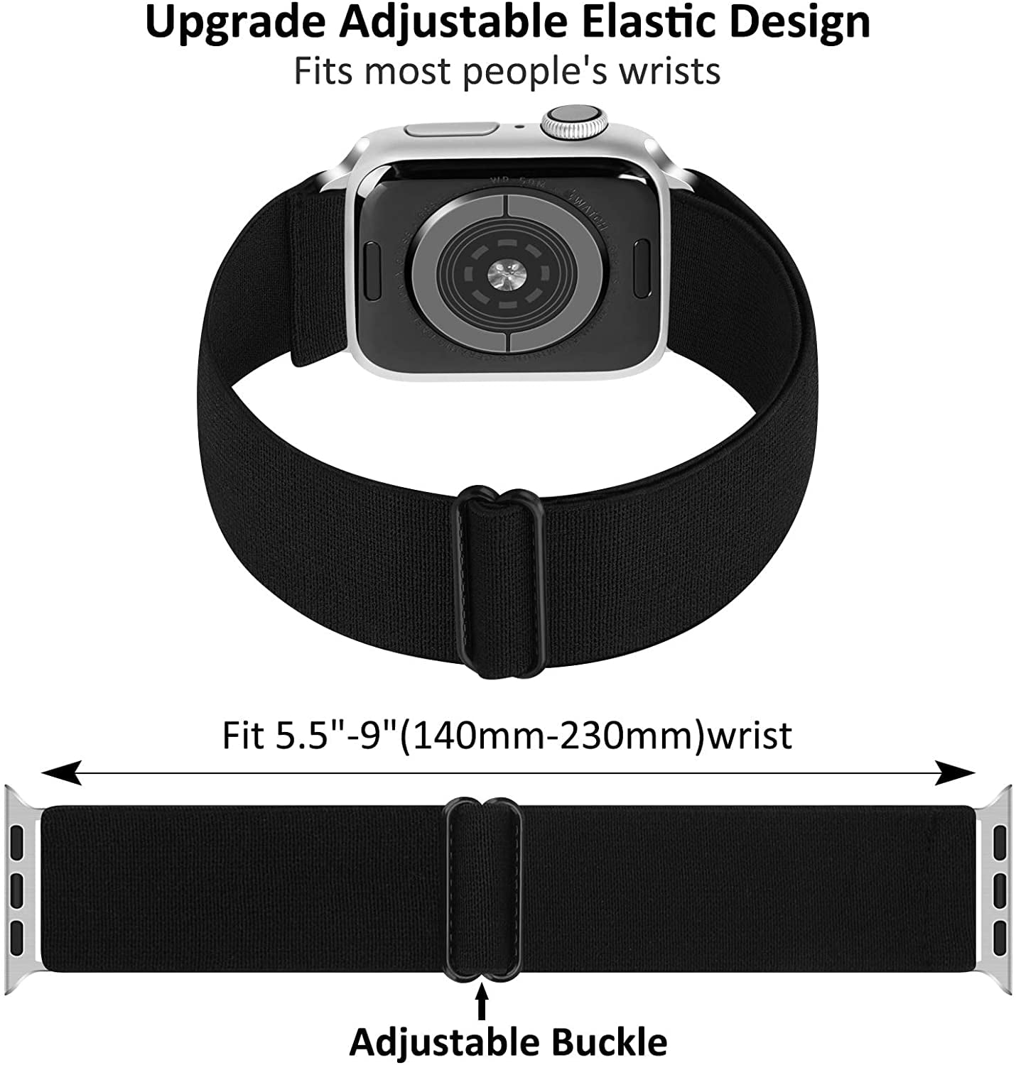 2-Pack Stretchy Apple Watch Bands for All Sizes