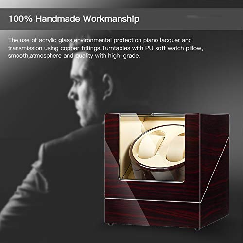 JQueen 2-Watch Winder with Japanese Mabuchi Motor
