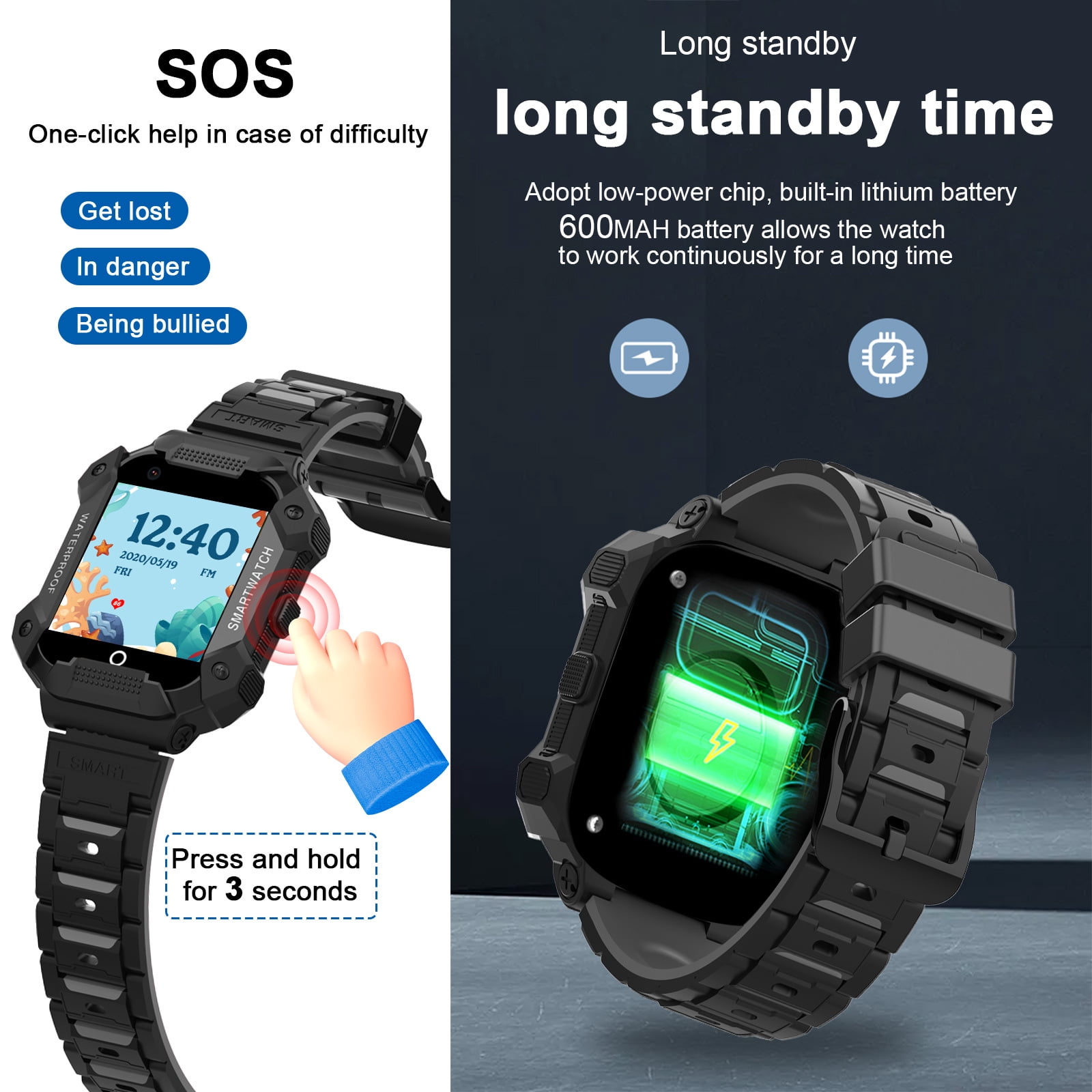 S07 Kids Smart Watch with GPS & Video Call