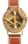 Vintage Brass Finish Nautical Compass Wristwatch