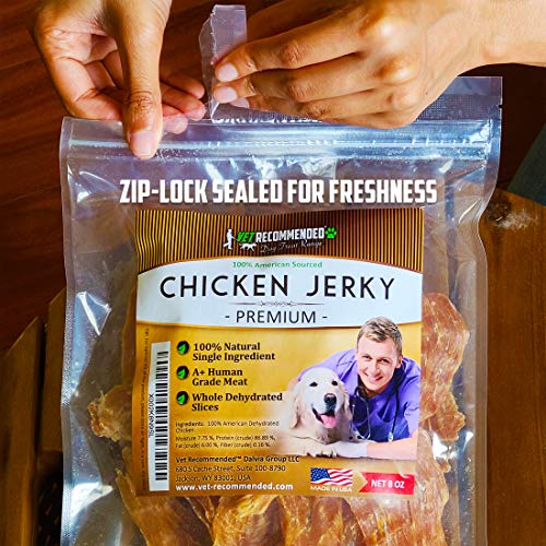 Natural Chicken Jerky Treats for Dogs - 8oz