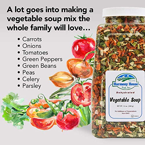 Harmony House Dehydrated Vegetable Soup Mix - 12 oz