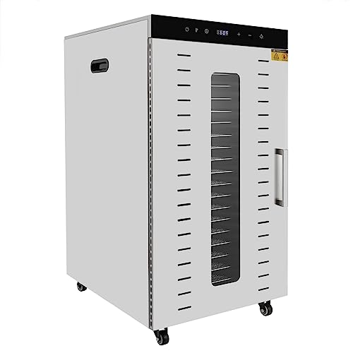 20-Tray Large Food Dehydrator for Jerky, Fruits, Vegetables