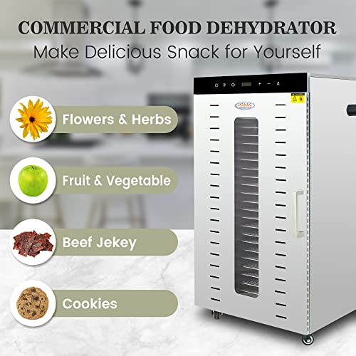 Commercial Stainless Steel Food Dehydrator - 24 Tray