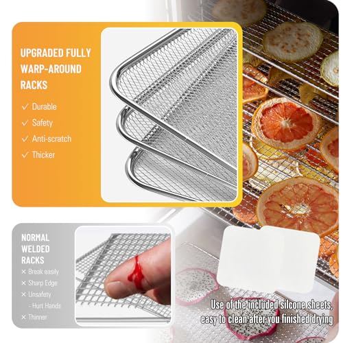 NOPAARD 16-Tray Commercial Food Dehydrator - Stainless Steel