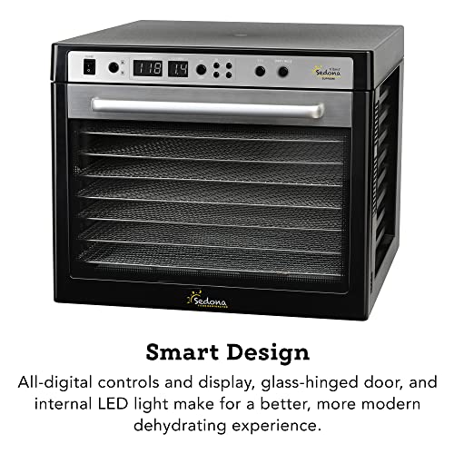 Tribest Supreme Commercial Electric Food Dehydrator, Black