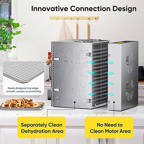 ROVRAk 16-Tray Food Dehydrator with Timer & Overheat Protection