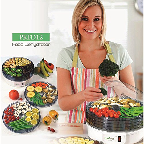 NutriChef Electric Food Dehydrator - Multi-Tier High-Heat Circulation