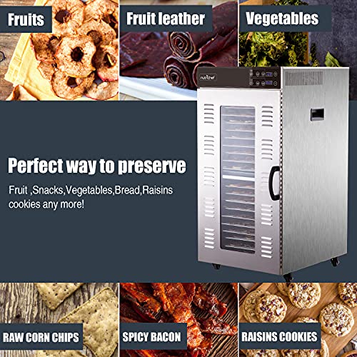 2000W NutriChef Electric Food Dehydrator - Multi-Tier Dryer