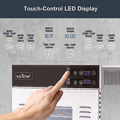 2000W NutriChef Electric Food Dehydrator - Multi-Tier Dryer