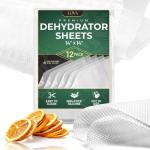 12 Pack Silicone Dehydrator Sheets - Compatible with Cosori, Excalibur, Magic Mill