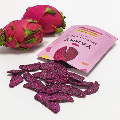 Yammy Dried Dragon Fruit Chips - 3 Pack