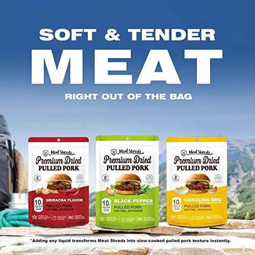 Premium Dried Pulled Pork Variety Pack - 6 Pks