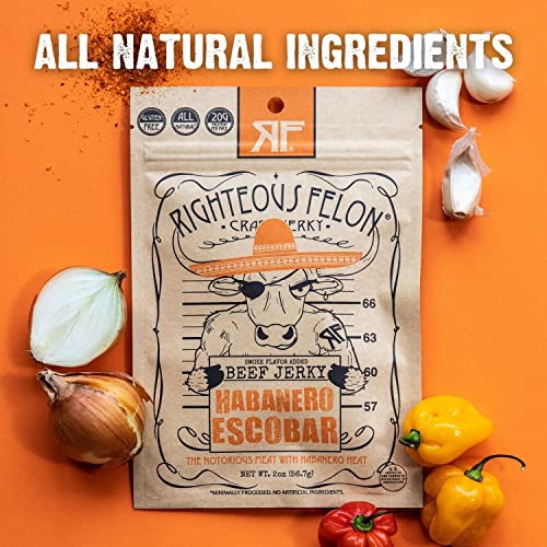 Righteous Felon Beef Jerky Variety Pack - 8 Snacks