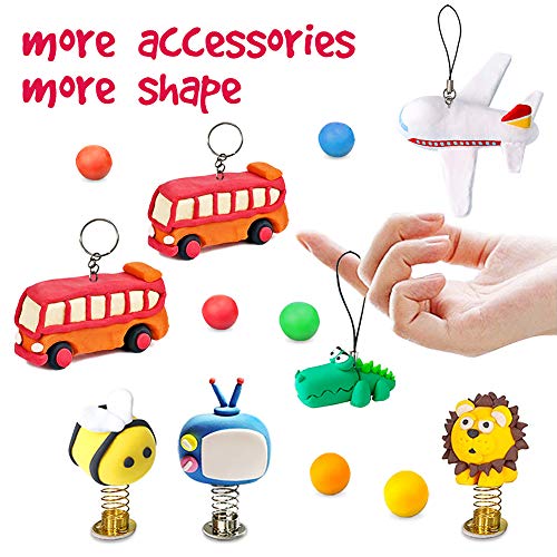 Colorful Air Dry Clay Kit for Kids' Crafts
