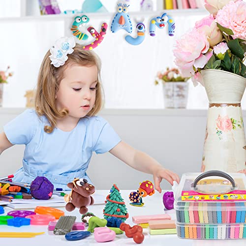 50-Color Polymer Clay Kit for Kids & Adults