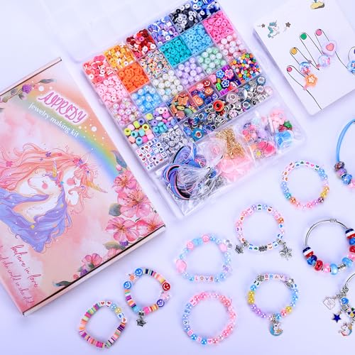 3200 Pcs Unicorn Jewelry Kit for DIY Crafts