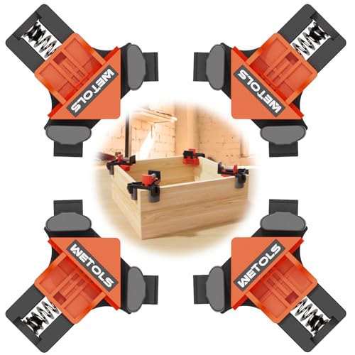 WETOLS 90 Degree Right Angle Woodworking Corner Clamp