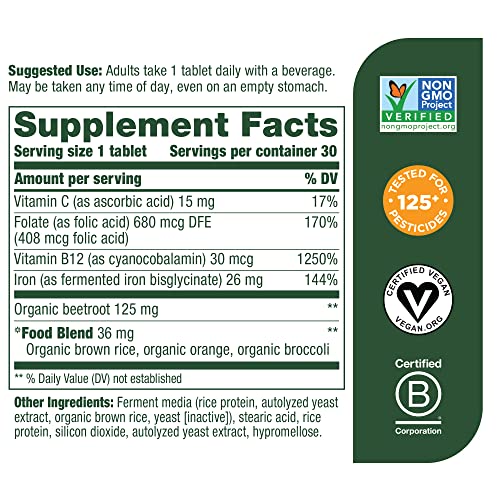 MegaFood Blood Builder - 30 Easy Tablets