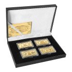 4-Piece US Challenge Gold-Plated Coin Set