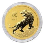 2022 P 1/10 oz Australian Gold Lunar Tiger Coin