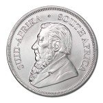 South African Silver Krugerrand Coin - 1 oz